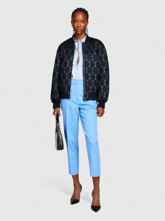 Yüksek Bel Dar Paça Pantolon Kadın Mavi Pantolon - 323A45G2LF03M