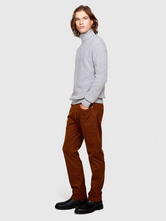 5 Cepli Regular Fit Kadife Pantolon Erkek Kahverengi T-Shirt - 323A432XSE01Q
