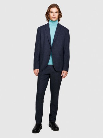 Yün Karışımlı Slim Fit Kazak Erkek Yeşil Kazak - 323A11BAS200A