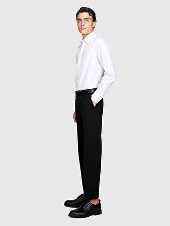 Slim Fit Esnek Koton Gömlek Erkek Beyaz Gömlek - 323A5CNX5QL19