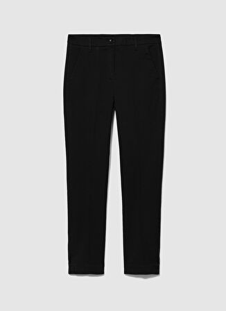 Sisley Siyah Kadın Yüksek Belli Slim Fit Pantolon 4BYW55AH6
