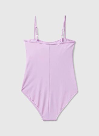 Benetton Lila Kız Çocuk Mayo 624P3L030I00L