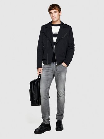 Pamuk Karışımlı Yıkama Efektli Skinny Fit Denim Pantolon Erkek Siyah Pantolon - 324P4Y7V576L9
