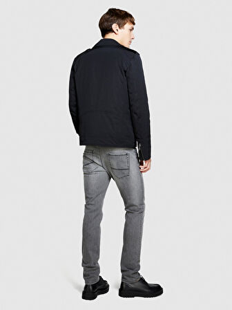 Pamuk Karışımlı Yıkama Efektli Skinny Fit Denim Pantolon Erkek Siyah Pantolon - 324P4Y7V576L9