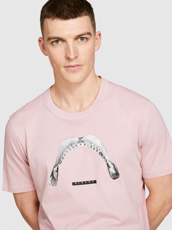 %100 Pamuk Önü Baskılı Bisiklet Yaka T-Shirt Erkek Mix T-Shirt - 324P3I1XS103J
