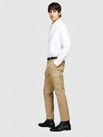 %100 Pamuk Slim Fit Oxford Gömlek Erkek Beyaz Gömlek - 324P5HHLSQ031