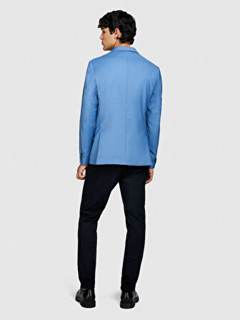 Streç Pamuklu Kemer Delikli Slim Fit Pantolon Erkek Siyah Pantolon - 324P4AIHSF021