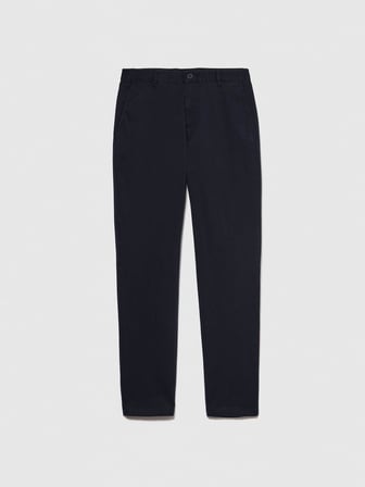 Streç Pamuklu Kemer Delikli Slim Fit Pantolon Erkek Lacivert Pantolon - 324P4AIHSF021