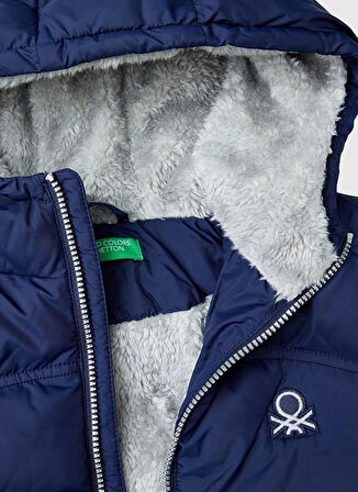 Benetton Lacivert Erkek Genç  Şişme Mont 2WU0CN05I 252