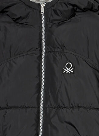 Benetton Siyah Erkek Çocuk  Şişme Mont 2WU0CN05I 100