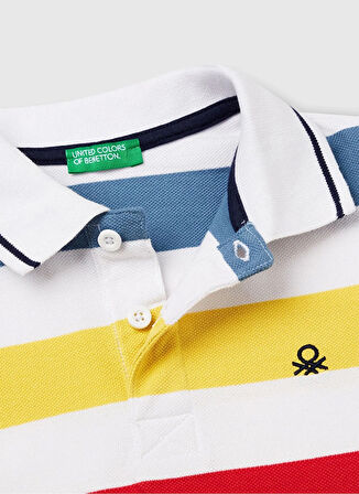 Benetton Baskılı Çok Renkli Erkek Çocuk T-Shirt 39QAC301T