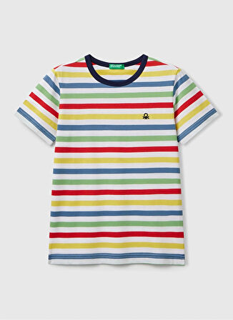 Benetton Baskılı Çok Renkli Erkek Çocuk T-Shirt 3FHXC10MW