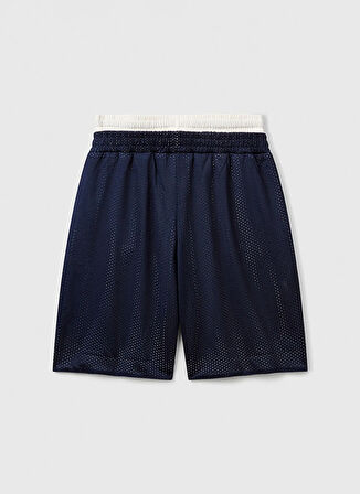 Benetton Normal Bel Oversized Lacivert Erkek Çocuk Şort 3FJGC903C