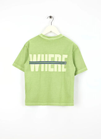 Benetton Baskılı Fıstık Erkek Çocuk T-Shirt 3PCMC10N7