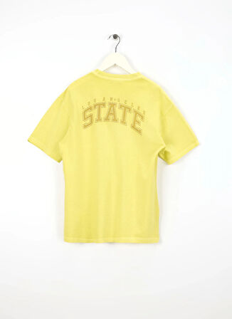 Benetton Baskılı Sarı Erkek Çocuk T-Shirt 3PCMC10N7
