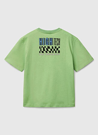 Benetton Baskılı Fıstık Erkek Çocuk T-Shirt 3I1XC10O4