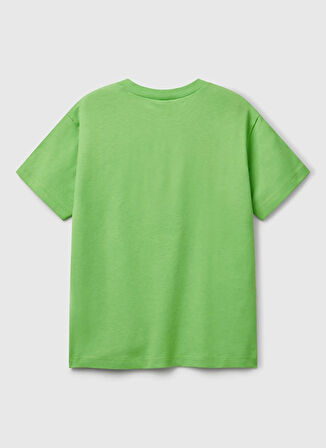 Benetton Baskılı Fıstık Erkek Çocuk T-Shirt 35RYC10N9