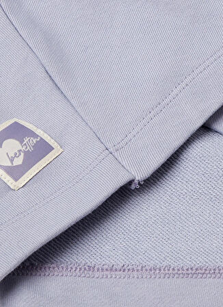 Benetton Baskılı Kız Çocuk Lila Sweatshırt 3UNIC204L