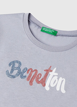Lila Kız Çocuk Bisiklet Yaka Regular Fit Baskılı T-Shirt 3I1XC10MZ