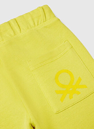 Benetton Lastikli Paça Sarı Erkek Çocuk Eşofman Altı 3J68CF058