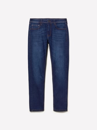 Streç Pamuklu Taş Yıkama Orta Bel Slim Fit Denim Pantolon Erkek Buz mavisi Denim Pantolon - 325P4TAYSE02J