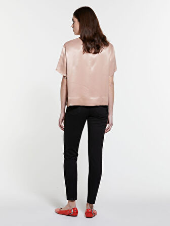 Streç Pamuklu Taş Yıkama Yüksel Bel Slim Fit Pantolon Kadın Siyah Denim Pantolon - 325P47KZLE044