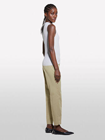 Viskoz Karışımlı Kolsuz Slim Fit Triko Bluz Kadın Gri Bluz - 325P17Q3M105S