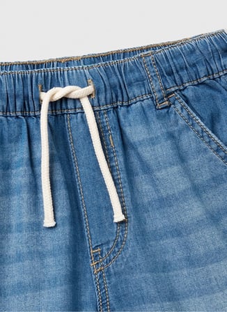 Benetton Normal Bel Regular Fit Koyu İndigo Erkek Çocuk Şort 4DHJC9047