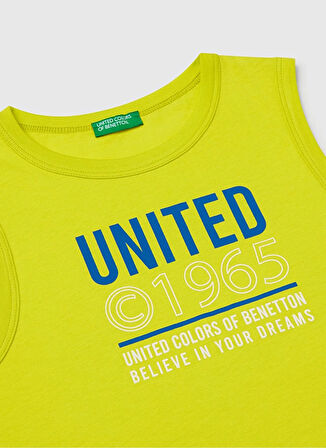 Benetton Baskılı Sarı Erkek Çocuk Atlet 3I1XCH01W