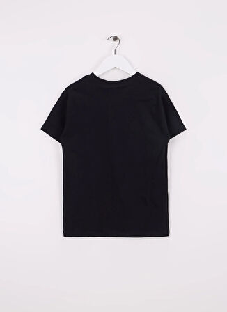 Benetton Baskılı Siyah Erkek Çocuk T-Shirt 3I1XC10P7