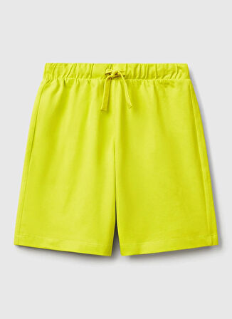 Benetton Normal Bel Regular Fit Sarı Erkek Çocuk Şort 3BL0C903L