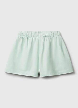 Benetton Normal Bel Regular Fit Su Yeşili Kız Çocuk Şort 3BL0C903I