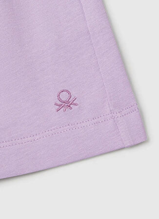 Benetton Normal Bel Regular Fit Lila Kız Çocuk Şort 3BL0C903I