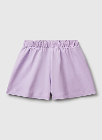 Benetton Normal Bel Regular Fit Lila Kız Çocuk Şort 3BL0C903I
