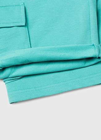 Benetton Normal Bel Regular Fit Mint Erkek Çocuk Şort 39DJC902N
