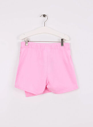Benetton Normal Bel Regular Fit Pembe Düz Mini Kız Çocuk Etek 35RYC903H