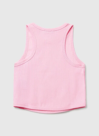 Benetton Düz Pembe Kız Çocuk Atlet 31H3CH01F