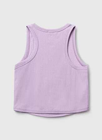 Benetton Düz Lila Kız Çocuk Atlet 31H3CH01F