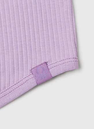 Benetton Düz Lila Kız Çocuk Atlet 31H3CH01F