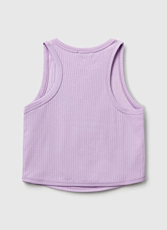 Benetton Düz Lila Kız Çocuk Atlet 31H3CH01F