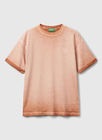 Benetton Baskılı Saks Erkek Çocuk T-Shirt 3085C10P9