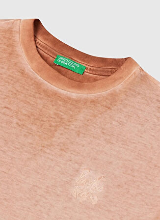 Benetton Baskılı Saks Erkek Çocuk T-Shirt 3085C10P9
