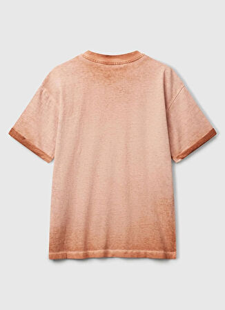 Benetton Baskılı Saks Erkek Çocuk T-Shirt 3085C10P9