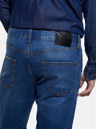 Pamuk Karışımlı Regular Fit Denim Pantolon Erkek Yeşil Pantolon - 325A4MCPSE02I