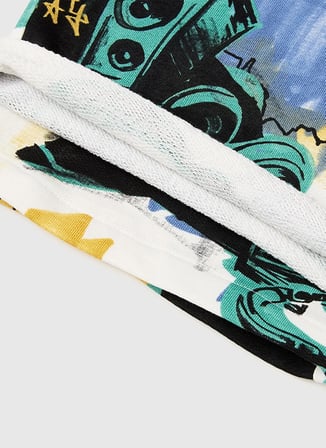 Benetton Lastikli Bel Relaxed Çok Renkli Erkek Çocuk Şort 3IMAC903P