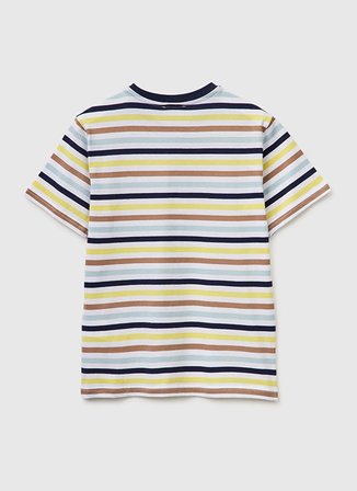 United Colors of Benetton Çok Renkli Erkek Çocuk Çizgili T-Shirt 39IAC10S8