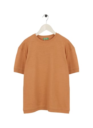 United Colors of Benetton Turuncu Erkek Çocuk Baskılı T-Shirt 3SDLC10TU