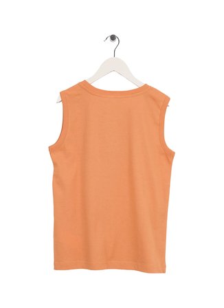 United Colors of Benetton Turuncu Erkek Çocuk Baskılı T-Shirt 3I1XCH023