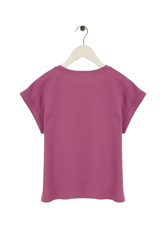 United Colors of Benetton Pembe Kız Çocuk Baskılı T-Shirt 3I1XC10TT