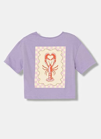 United Colors of Benetton Lila Kız Çocuk Baskılı T-Shirt 35RYC10TM